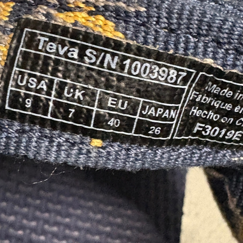 Teva Original Universal Sandals Womens 9 Navy Blue Celestial Sun Moon - Picture 9 of 10